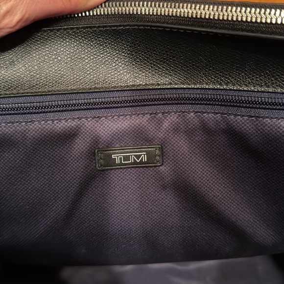 Tumi Leather Handbag - Black Canvas Coated - Picture 6 of 11